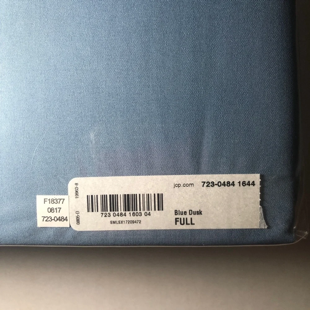 Home Expressions Microfiber Sheet Set - Full Size- Blue Dusk NEW JCPenney